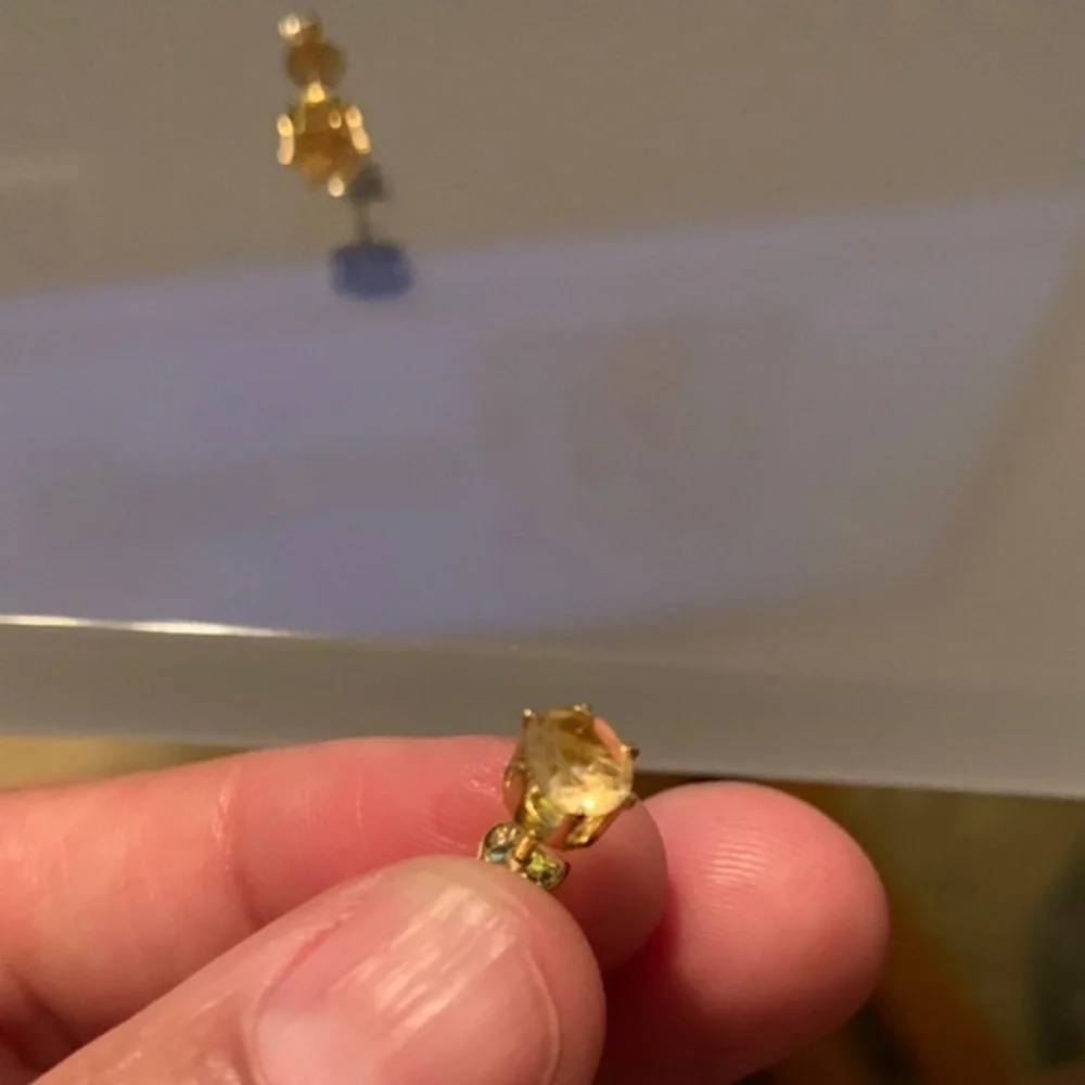 Savvy Cie 18K Rose Gold Vermeil Citrine Earrings